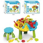 Jucarii, Copii si Bebe - Jucarii si jocuri - Jucarii de exterior - Jucarii pentru plaja si nisip - Masuta de nisip si apa cu scaun si accesorii Green Palm - Infinity.ro
