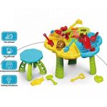 Jucarii, Copii si Bebe - Jucarii si jocuri - Jucarii de exterior - Jucarii pentru plaja si nisip - Masuta de nisip si apa cu scaun si accesorii Green Palm - Infinity.ro
