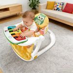 Jucarii, Copii si Bebe - Jucarii si jocuri - Jucarii & jocuri educative - Jucarii interactive - Scaun portabil bebe interactiv Masuta de hranire si Joaca la pian-model bufnita - Infinity.ro