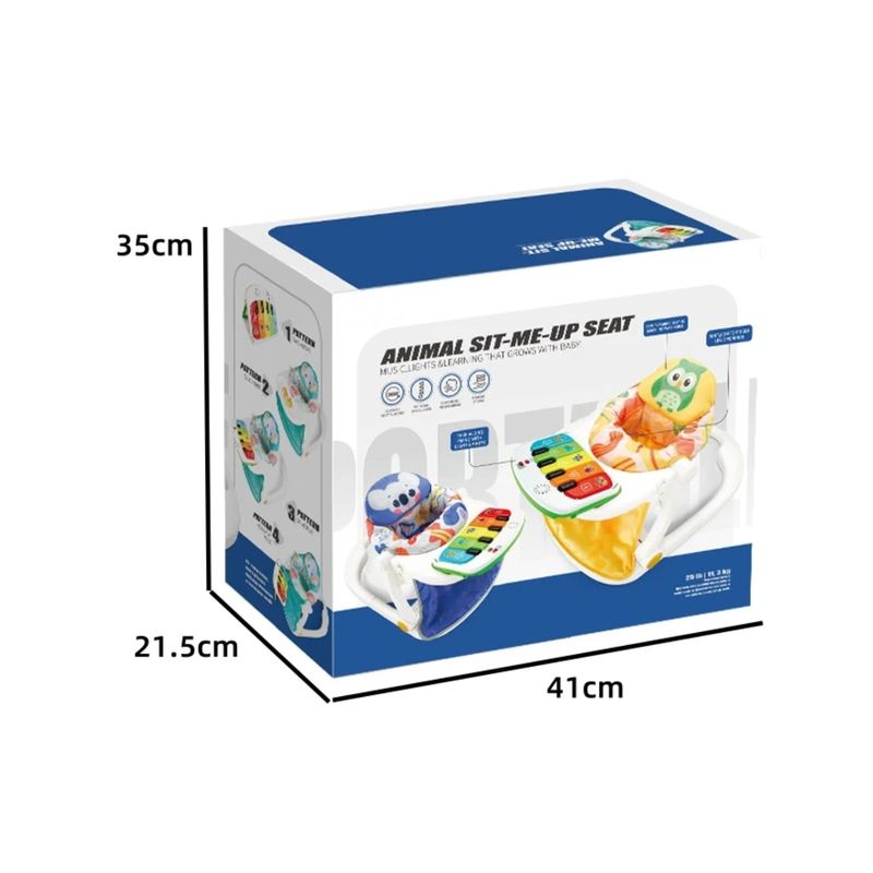 Jucarii, Copii si Bebe - Jucarii si jocuri - Jucarii & jocuri educative - Jucarii interactive - Scaun portabil bebe interactiv Masuta de hranire si Joaca la pian-model bufnita - Infinity.ro
