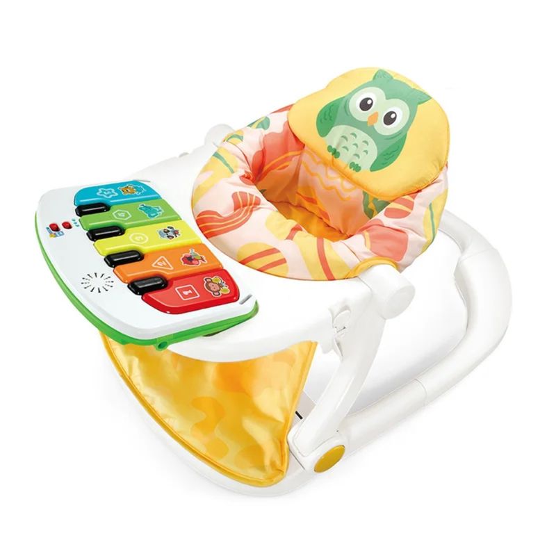 Jucarii, Copii si Bebe - Jucarii si jocuri - Jucarii & jocuri educative - Jucarii interactive - Scaun portabil bebe interactiv Masuta de hranire si Joaca la pian-model bufnita - Infinity.ro