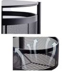 Casa si Gradina - Mobilier - Biblioteci si rafturi - Etajere - Organizator mobil de bucatarie cu patru cosuri rotative pentru depozitarea fructelor si legumelor, negru - Infinity.ro
