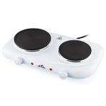 Electronice si Electrocasnice - Aragazuri, cuptoare si hote - Plite incorporabile - Plite electrice - Plita electrica ETA 3118 90000, 2 ochiuri din fonta 18 cm si 15 cm, 2500 W, alb - Infinity.ro