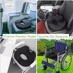 Casa si Gradina - Textile si covoare - Perne si pilote - Perne - Perna ortopedica pentru sezut din spuma cu memorie 4D, QFC-077 Arvada ErgoSupport, forma U - Infinity.ro