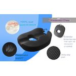 Casa si Gradina - Textile si covoare - Perne si pilote - Perne - Perna ortopedica pentru sezut din spuma cu memorie 4D, QFC-077 Arvada ErgoSupport, forma U - Infinity.ro