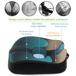Casa si Gradina - Textile si covoare - Perne si pilote - Perne - Perna ortopedica pentru sezut din spuma cu memorie 4D, QFC-077 Arvada ErgoSupport, forma U - Infinity.ro