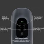 Ingrijire personala si Cosmetice - Sanatate si wellness - Articole wellness - Aparate si dispozitive de masaj - Aparat masaj maini wireless, presopunctura si reflexoterapie maini, amelioreaza durerile articulare, gri - Infinity.ro