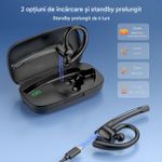 TV, Audio-Video si Foto - Portabile audio - Casti audio - Casca Bluetooth New Bee M54, Autonomie 60 ore, Anulare zgomot, Multipoint, Albastru - Infinity.ro