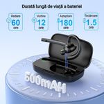 TV, Audio-Video si Foto - Portabile audio - Casti audio - Casca Bluetooth New Bee M54, Autonomie 60 ore, Anulare zgomot, Multipoint, Albastru - Infinity.ro