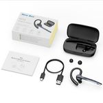 TV, Audio-Video si Foto - Portabile audio - Casti audio - Casca Bluetooth New Bee M54, Autonomie 60 ore, Anulare zgomot, Multipoint, Albastru - Infinity.ro