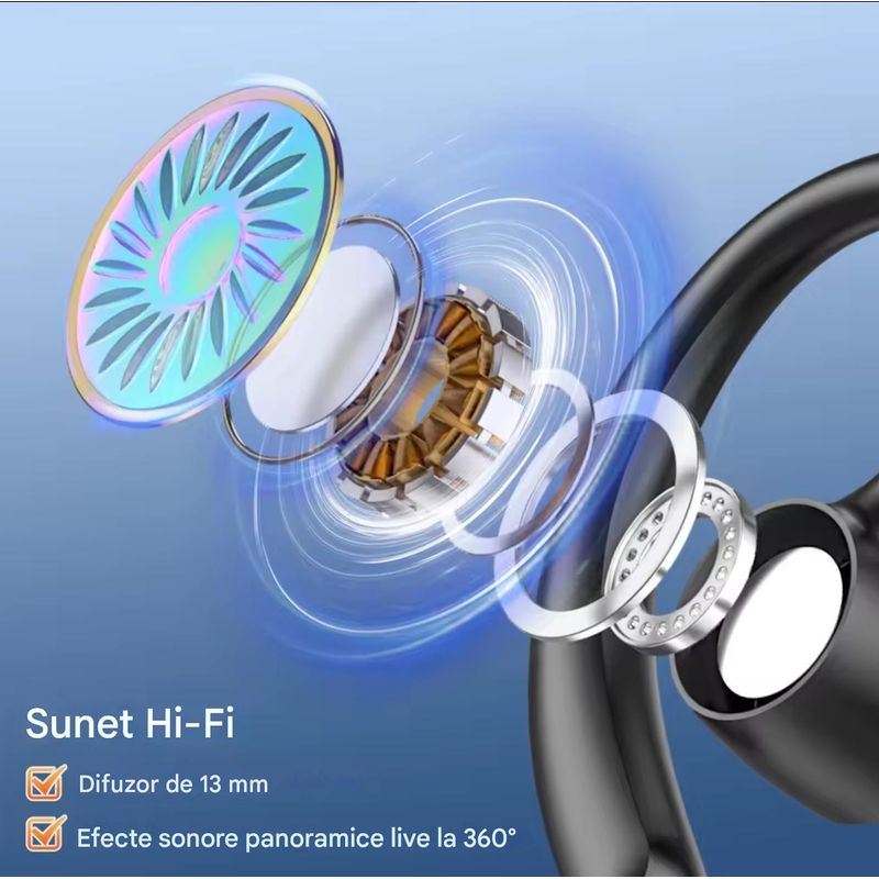 TV, Audio-Video si Foto - Portabile audio - Casti audio - Casca Bluetooth New Bee M54, Autonomie 60 ore, Anulare zgomot, Multipoint, Albastru - Infinity.ro