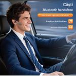 TV, Audio-Video si Foto - Portabile audio - Casti audio - Casca Bluetooth New Bee M54, Autonomie 60 ore, Anulare zgomot, Multipoint, Albastru - Infinity.ro