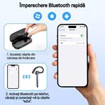 TV, Audio-Video si Foto - Portabile audio - Casti audio - Casca Bluetooth New Bee M54, Autonomie 60 ore, Anulare zgomot, Multipoint, Albastru - Infinity.ro
