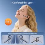 TV, Audio-Video si Foto - Portabile audio - Casti audio - Casca Bluetooth New Bee M54, Autonomie 60 ore, Anulare zgomot, Multipoint, Albastru - Infinity.ro