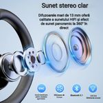 TV, Audio-Video si Foto - Portabile audio - Casti audio - Casca Bluetooth New Bee M53,  Autonomie baterie 60 ore, Anulare zgomot, Cu carcasa de incarcare, Sunet HD, Multipoint - Infinity.ro