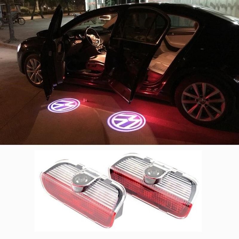Auto si Moto - Electrice auto - Iluminare si semnalizare - Becuri auto - Lampi Portiere Volkswagen cu LOGO,  Tiguan, Touareg, CC, Passat, Golf, Jetta, Sharan, Sirocco, Eos - Infinity.ro