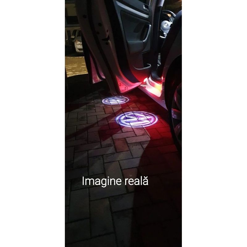 Auto si Moto - Electrice auto - Iluminare si semnalizare - Becuri auto - Lampi Portiere Volkswagen cu LOGO,  Tiguan, Touareg, CC, Passat, Golf, Jetta, Sharan, Sirocco, Eos - Infinity.ro