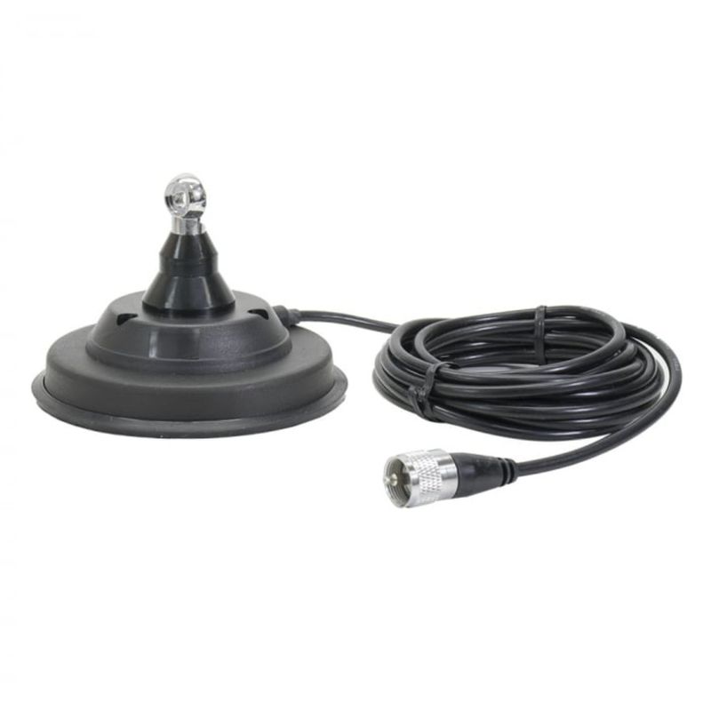 Auto si Moto - Electronice auto - Statii radio si detectoare radar - Antena pentru statie auto CB, Inaltime 150 cm, Cu baza magnetica si fluture, Mufa PL, Emisie 15km, Cablu inclus, Otel - Infinity.ro