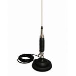 Auto si Moto - Electronice auto - Statii radio si detectoare radar - Antena pentru statie auto CB, Inaltime 150 cm, Cu baza magnetica si fluture, Mufa PL, Emisie 15km, Cablu inclus, Otel - Infinity.ro