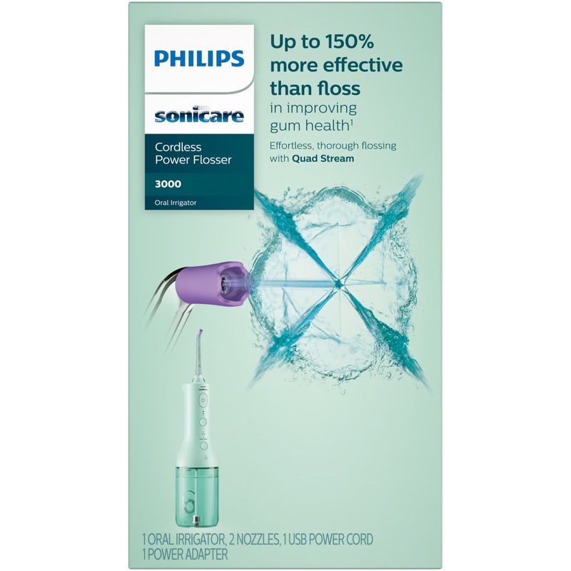 Ingrijire personala si Cosmetice - Igiena dentara - Irigatoare bucale - Irigator bucal tip dus bucal Philips Sonicare HX3826/24 cu tehnologie QuadStream, portabil - Infinity.ro