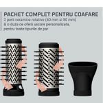 Ingrijire personala si Cosmetice - Aparate & accesorii ingrijire personala - Hair styling - Perii de par electrice - Perie rotativa cu aer cald Rowenta Brush Activ UB9530F0, 1000W, 2 trepte de viteza/temperatura, 2 perii rotative 40/50mm - Infinity.ro