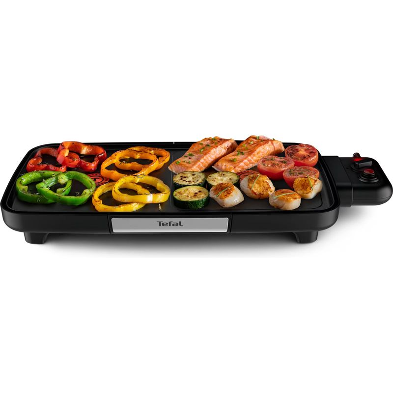 Electronice si Electrocasnice - Electrocasnice bucatarie - Aparate de gatit & desert - Gratare electrice - Gratar electric Tefal Plancha Booster CB641810, 2200 W, Power Boost, termostat ajustabil, suprafata antiaderenta - Infinity.ro
