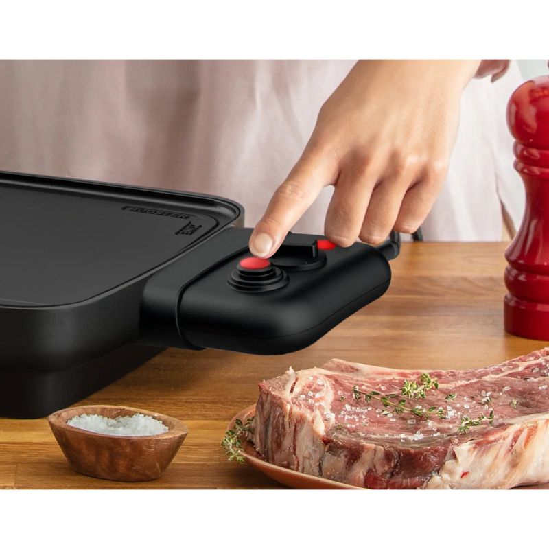 Electronice si Electrocasnice - Electrocasnice bucatarie - Aparate de gatit & desert - Gratare electrice - Gratar electric Tefal Plancha Booster CB641810, 2200 W, Power Boost, termostat ajustabil, suprafata antiaderenta - Infinity.ro