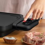 Electronice si Electrocasnice - Electrocasnice bucatarie - Aparate de gatit & desert - Gratare electrice - Gratar electric Tefal Plancha Booster CB641810, 2200 W, Power Boost, termostat ajustabil, suprafata antiaderenta - Infinity.ro