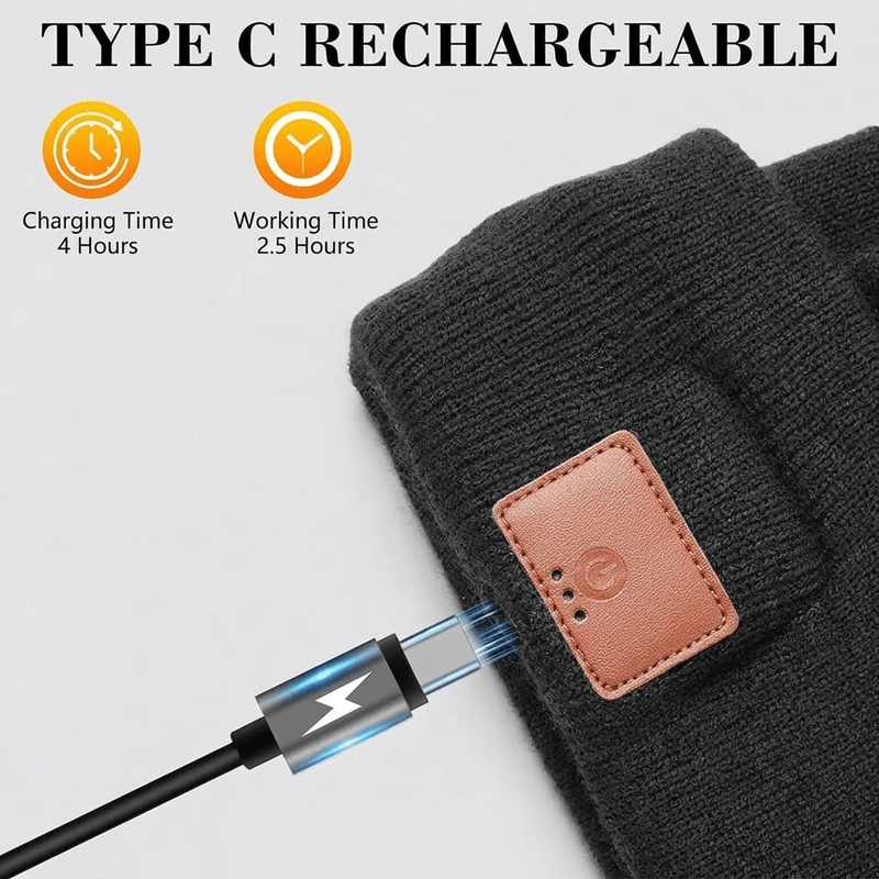Fashion, accesorii si bijuterii - Barbati - Accesorii barbati - Caciuli si sepci barbati - Caciula cu lanterna LED, 40 cob LED, 140 lm, incarcare usb-c, baterie 750 mah, 3 moduri de iluminare, culoare negra - Infinity.ro