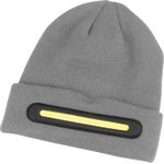 Fashion, accesorii si bijuterii - Barbati - Accesorii barbati - Caciuli si sepci barbati - Caciula cu lanterna LED, 40 cob LED, 140 lm, incarcare usb-c, baterie 750 mah, 3 moduri de iluminare, culoare gri - Infinity.ro