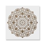 Casa si Gradina - Decoratiuni - DIY - Sabloane decorative pereti - Sablon Perete vopsire, tencuiala 0.7mm Tranquility Mandala Refolosibil, model MXSP7148, 1000 x 1000 mm - Infinity.ro