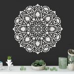 Casa si Gradina - Decoratiuni - DIY - Sabloane decorative pereti - Sablon Perete vopsire, tencuiala 0.7mm Tranquility Mandala Refolosibil, model MXSP7148, 1000 x 1000 mm - Infinity.ro