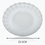 Casa si Gradina - Bucatarie si vesela - Vesela si tacamuri - Farfurii si boluri - Set 3 farfurii intinse din sticla MADGENIX, diametru 25.5 cm, pentru servire masa, friptura sau paste - Infinity.ro