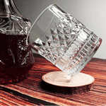 Casa si Gradina - Bucatarie si vesela - Cani si pahare - Pahare - Set 6 pahare cristal MADGENIX Noble 325ml pentru whisky si bourbon, design elegant cu taieturi geometrice in relief, pahare tip tumbler masive ideal cadou - Infinity.ro