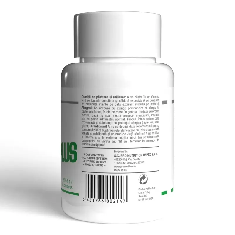 Ingrijire personala si Cosmetice - Sanatate si wellness - Suplimente alimentare - Vitamine si minerale - Calcium Plus, Contine calciu, magneziu, zinc si vitamina D3, 60 capsule - Infinity.ro
