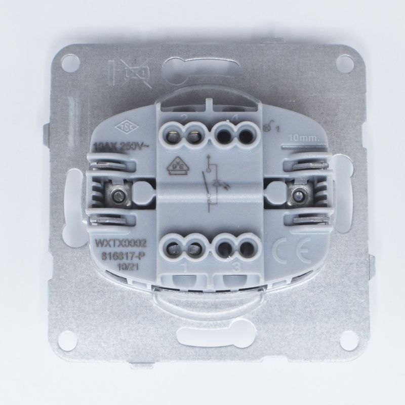 Casa si Gradina - Electrice - Distributie electrica si comanda - Intrerupatoare - Intrerupator simplu cu led, 10A, IP20, Grafit, Panasonic Arkedia Slim/Karre Plus Plus - Infinity.ro