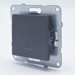 Casa si Gradina - Electrice - Distributie electrica si comanda - Intrerupatoare - Intrerupator simplu cu led, 10A, IP20, Grafit, Panasonic Arkedia Slim/Karre Plus Plus - Infinity.ro