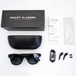 Fashion, accesorii si bijuterii - Barbati - Accesorii barbati - Ochelari de soare barbati - Ochelari Inteligenti AI GBV Logic cu husa de incarcare, Camera Sony 8MP, Lentile Fotocromatice, Husa Power Bank 3600mAh - Infinity.ro