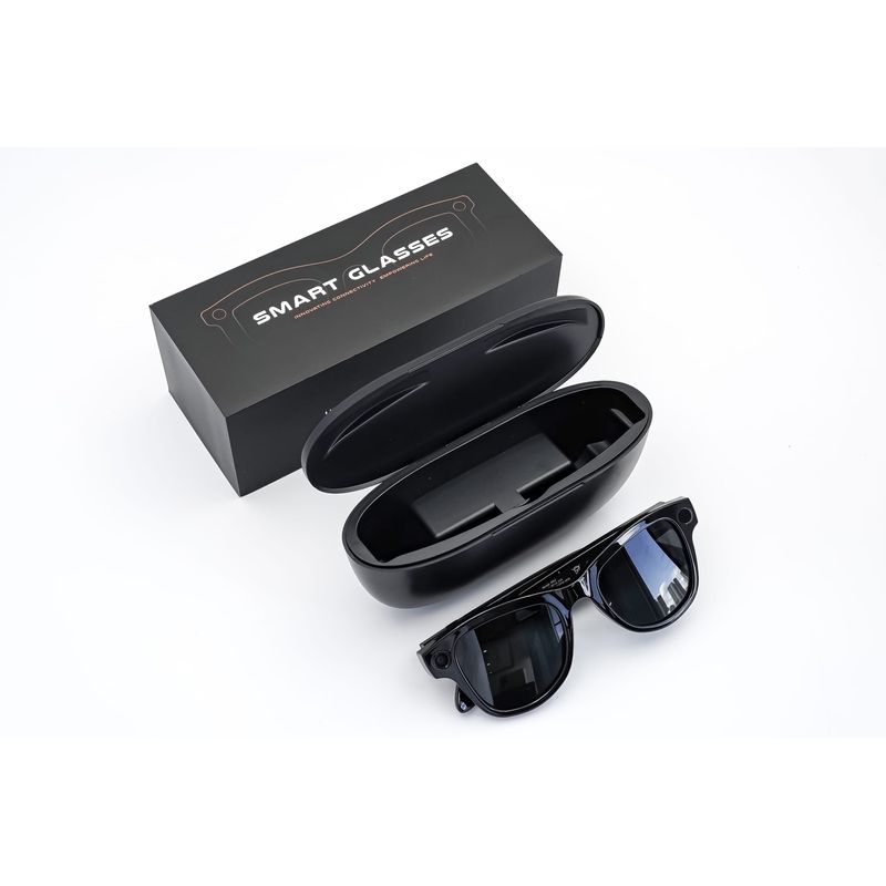 Fashion, accesorii si bijuterii - Barbati - Accesorii barbati - Ochelari de soare barbati - Ochelari Inteligenti AI GBV Logic cu husa de incarcare, Camera Sony 8MP, Lentile Fotocromatice, Husa Power Bank 3600mAh - Infinity.ro