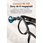 Fashion, accesorii si bijuterii - Barbati - Accesorii barbati - Ochelari de soare barbati - Ochelari Inteligenti AI GBV Logic cu husa de incarcare, Camera Sony 8MP, Lentile Fotocromatice, Husa Power Bank 3600mAh - Infinity.ro