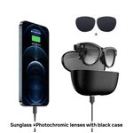 Fashion, accesorii si bijuterii - Barbati - Accesorii barbati - Ochelari de soare barbati - Ochelari Inteligenti AI GBV Logic cu husa de incarcare, Camera Sony 8MP, Lentile Fotocromatice, Husa Power Bank 3600mAh - Infinity.ro