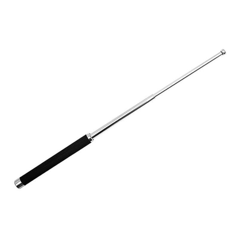 Sport si Outdoor - Sporturi de contact - Produse autoaparare - Set doua bastoane telescopice pliabile si spray paralizant chili DEPOX®, 64 cm/ 65 cm/ 60 ml , argintiu/negru - Infinity.ro