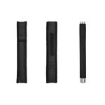 Sport si Outdoor - Sporturi de contact - Produse autoaparare - Set doua bastoane telescopice pliabile si spray paralizant chili DEPOX®, 64 cm/ 65 cm/ 60 ml , argintiu/negru - Infinity.ro
