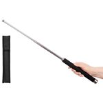 Sport si Outdoor - Sporturi de contact - Produse autoaparare - Set doua bastoane telescopice pliabile si spray paralizant chili DEPOX®, 64 cm/ 65 cm/ 60 ml , argintiu/negru - Infinity.ro
