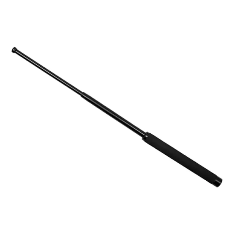 Sport si Outdoor - Sporturi de contact - Produse autoaparare - Set doua bastoane telescopice pliabile si spray paralizant chili DEPOX®, 64 cm/ 65 cm/ 60 ml , argintiu/negru - Infinity.ro