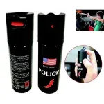 Sport si Outdoor - Sporturi de contact - Produse autoaparare - Set doua bastoane telescopice pliabile si spray paralizant chili DEPOX®, 64 cm/ 65 cm/ 60 ml , argintiu/negru - Infinity.ro
