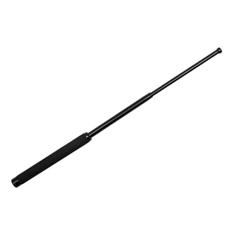 Sport si Outdoor - Sporturi de contact - Produse autoaparare - Set doua bastoane telescopice pliabile si spray paralizant chili DEPOX®, 64 cm/ 65 cm/ 60 ml , argintiu/negru - Infinity.ro