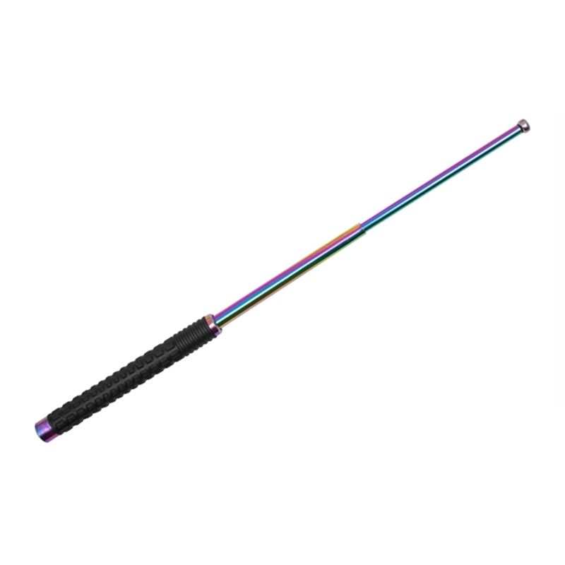 Sport si Outdoor - Sporturi de contact - Produse autoaparare - Baston Telescopic Pliabil DEPOX®, Finisaj Multicolor, Maner Antiderapant, 65 cm - Infinity.ro