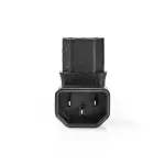 TV, Audio-Video si Foto - Aparate foto si accesorii - Accesorii foto si video - Acumulatori si incarcatoare dedicate - Conector alimentare IEC-320-C13 - IEC-320-C14 cotit 90 Nedis CEGB1190BK - Infinity.ro