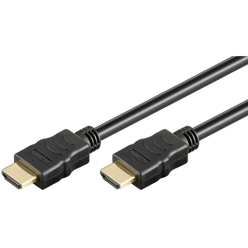 TV, Audio-Video si Foto - Accesorii TV si audio - Cabluri si adaptoare video - Cablu 0.5m HDMI v2.0 cu Ethernet ARC 4K/60Hz UHD 18Gbit/s Goobay 61149 - Infinity.ro